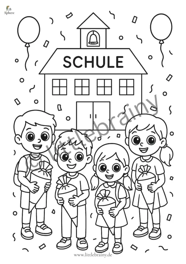 Kostenlose Ausmalbilder | Einschulung – Bild 4