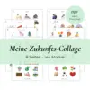 Vorschaubild für die PDF zum Ausdrucken zur Bastelidee "Meine Zukunfts Collage"