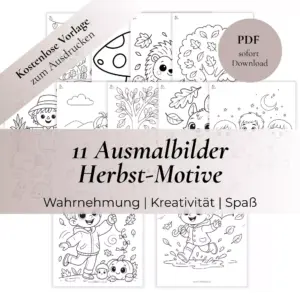 Vorschau Bild mit allen Ausmalvorlagen als PDF zum Ausdrucken