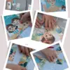 kundenbild von Kinderhänden, die die 3 Einschulungs Puzzles puzzlen