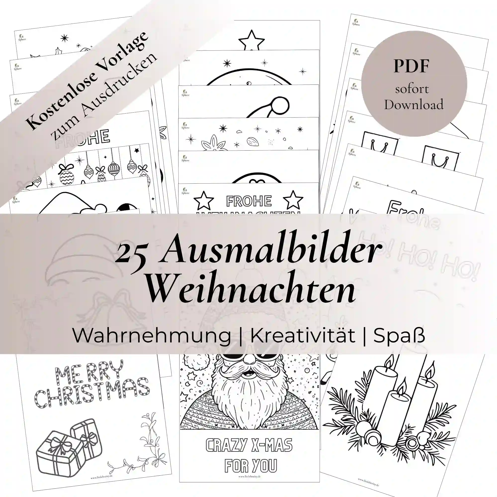 Vorschaubild für kostenlose ausmalbilder weihnachten