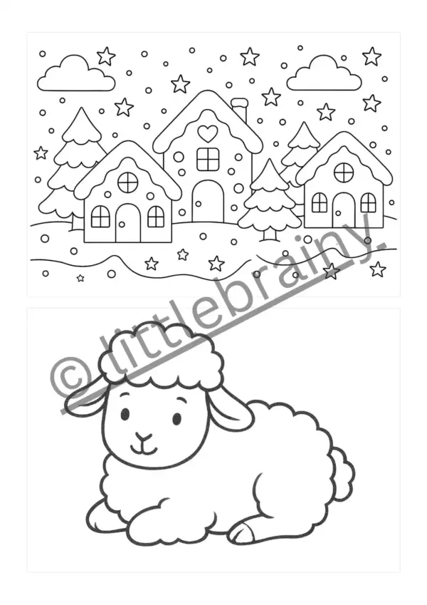 Vorschaubilder weiterer winterlicher Motive, Schaaf und Winterdorf