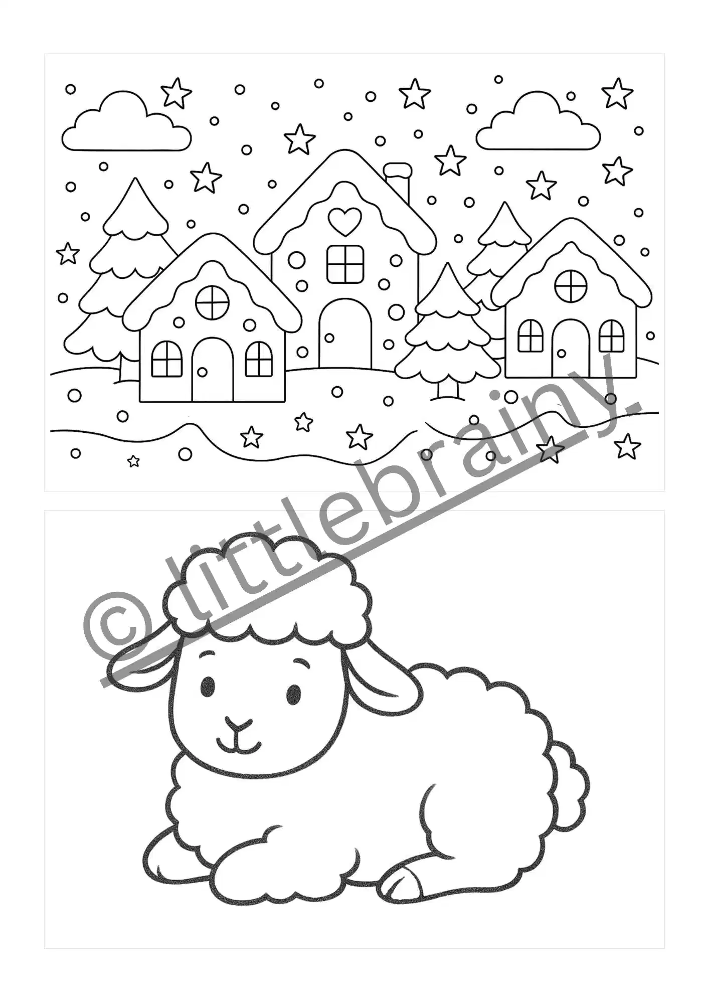 Vorschaubilder weiterer winterlicher Motive, Schaaf und Winterdorf