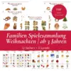 Thumbnail für die Familienspielesammlung ab 3 Jahren. Alle 3 Spielvorlagen werden hier angezeigt. Rote Banderole drumherum mit der Bezeichnung und Hinweis auf PDF Download